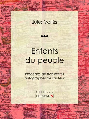 cover image of Enfants du peuple